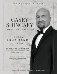 Casey Shingary Miami, FL Obituary, Death