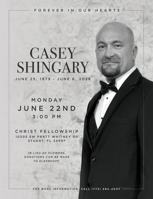 Casey Shingary Miami, FL Obituary, Death